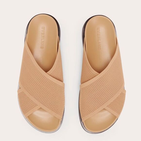 Everlane The ReKnit Form Crossover Sandal in Caramel  Size 6 - Picture 1 of 13